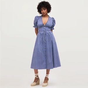 Hill House Basketweave print Sabrina dress